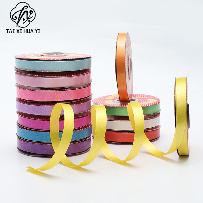 Plastic ribbon, wind chime ribbon, wedding supplies, balloon special ribbon, ribbon 1.1cm gift cake box decoration