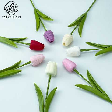 New product simulation tulip flower head soap flower mother's day send mother arrangement flower accessories handmade materials