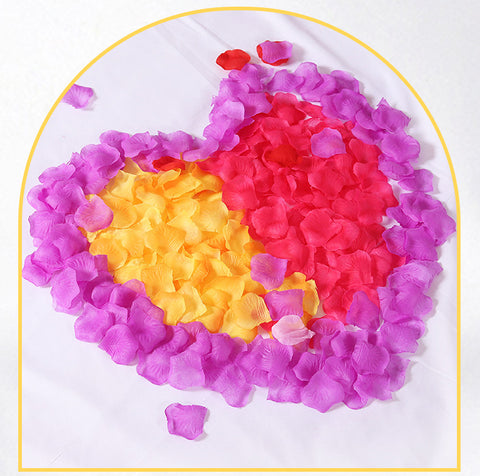 Wholesale wedding scene hand-thrown flower non-woven fabric simulated petals wedding room wedding bed decoration petals 120 pieces/bag
