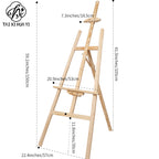 Wooden easel art student special oil painting stand 4k sketch sketch bracket display stand manufacturer wholesale