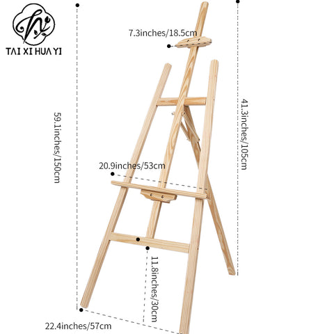 Wooden easel art student special oil painting stand 4k sketch sketch bracket display stand manufacturer wholesale