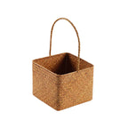 Nordic style seaweed woven basket wedding candy shop souvenir hand-held basket storage flower basket wedding must