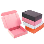Hot Custom Pink Corrugated Collapsible Shipping & Gift Box Mailer with Matt Lamination Portable Reusable Packaging