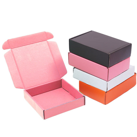 Hot Custom Pink Corrugated Collapsible Shipping & Gift Box Mailer with Matt Lamination Portable Reusable Packaging