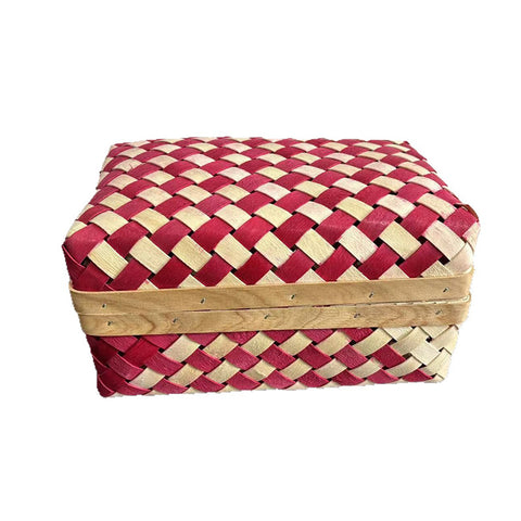 Handmade wooden storage box directly from the manufacturer Outdoor picnic basket Wedding souvenir Decorative handicrafts Shooting props